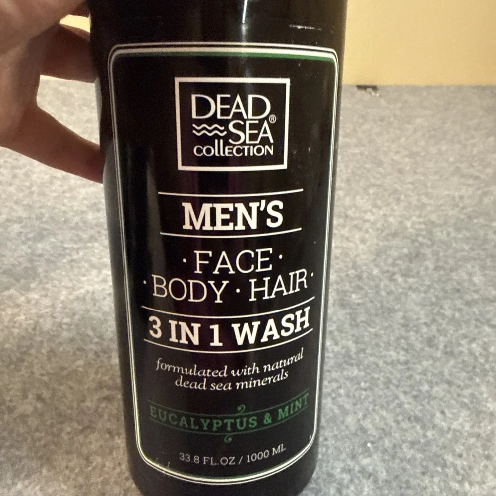 Dead Sea Collection Men's 3-in-1 Eucalyptus Mint Hair Face Body Wash 33.8 fl oz